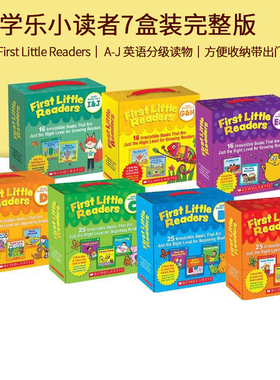 英文原版 Scholastic First Little Readers Guided Reading Level ABCDEFGH 我的阅读小套装 6盒 赠家长阅读指导
