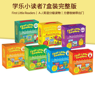 英文原版 Scholastic First Little Readers Guided Reading Level ABCDEFGH 我的阅读小套装 6盒 赠家长阅读指导