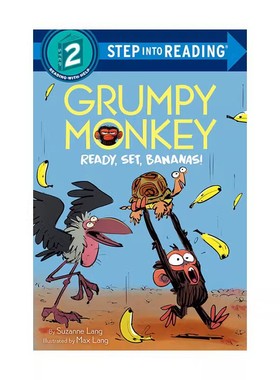 英文原版 Grumpy Monkey Bananas Sir 坏脾气的猴子香蕉 Step into reading L2 美国兰登经典分级读物二阶段