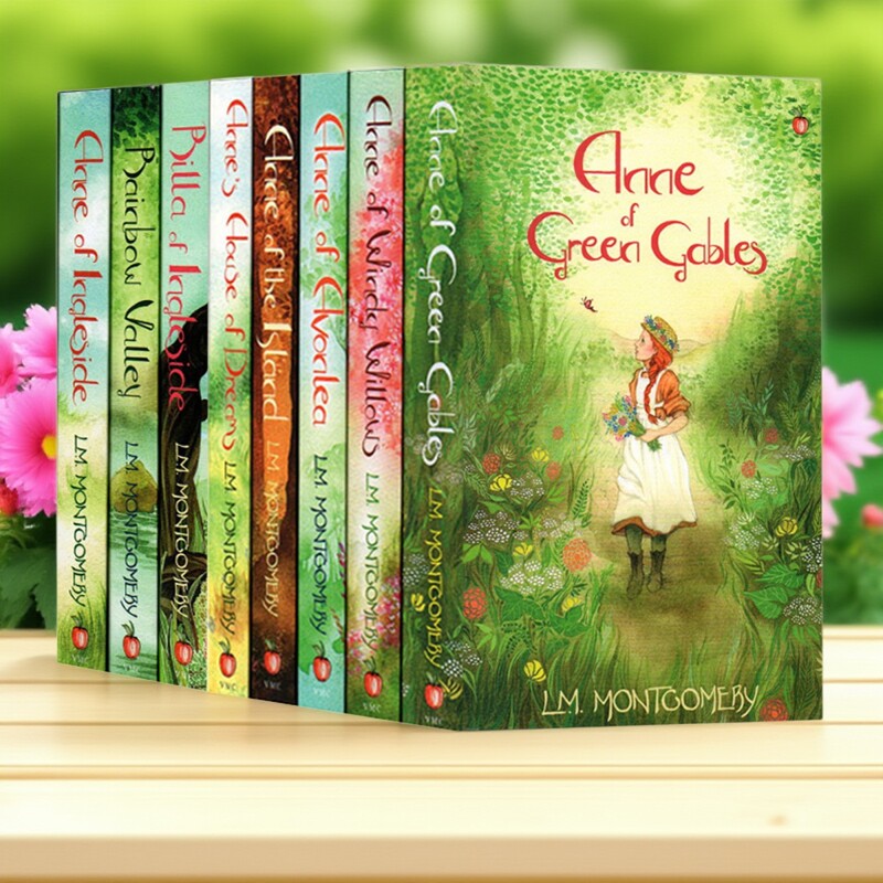 预售 英文原版 Anne of Green Gables 8-Book Collection 绿山墙的安妮 8册 全新封面英国版 儿童青少年经典文学读物