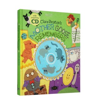 英文原版Mother Goose Remembers 拼布风格精装 附CD