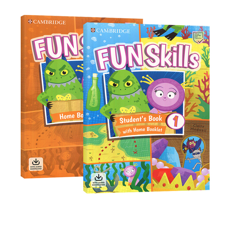 2020新版剑桥少儿英语YLE考试一级官方备考书 Fun Skills Level 1 for Pre A1 Starters 英文原版 Cambridge English 含练习册