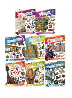 英文原版 DK小发现 科学馆 DK FindOut!  8册 世界古代文明战争海盗 人文历史图解科普百科 DK Reader