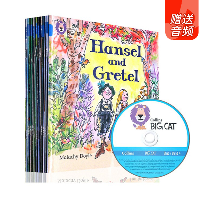 自然拼读 级别4 蓝色套装 柯林斯大猫自然拼读系列 Collins Big Cat Phonics Blue 14册 Band  4 附赠CD 英文原版