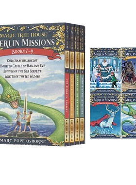 英文原版 Merlin Missions 梅林的任务 1-4册 神奇树屋 The Magic Tree House 29-32 儿童章节冒险小说
