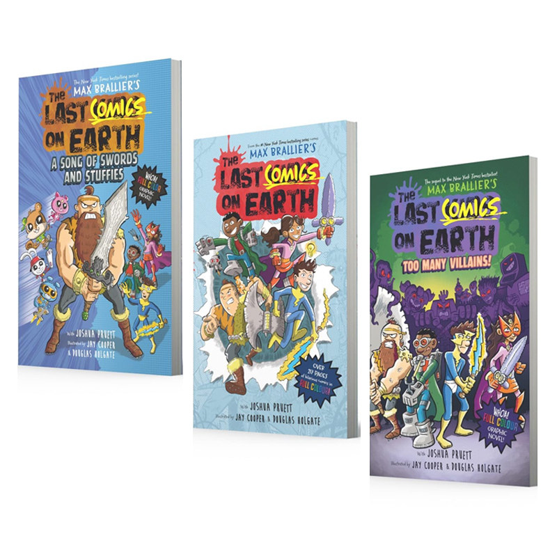 英文原版 地球上最后的孩子全彩漫画 3册 Last Comics on Earth 含全新番外故事 魔法奇幻冒险
