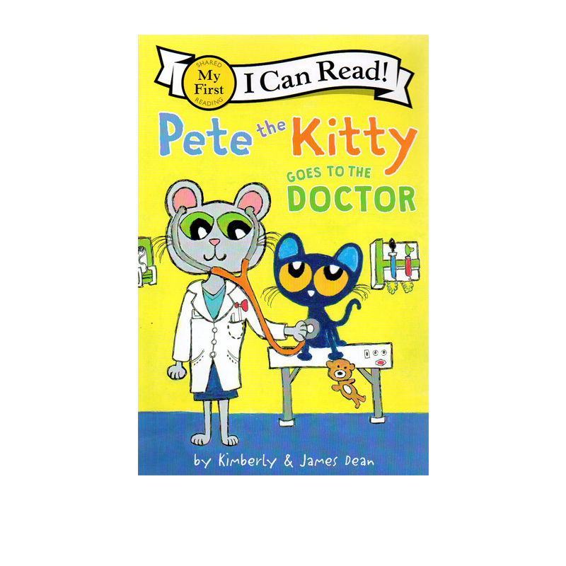 英文原版 Pete the Kitty Goes to the Doctor 皮特猫 my First I Can Read 分级读物 儿童绘本图画故事书