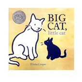 绘本 大猫和小猫 Big 英文原版 Cat Little 2018年凯迪克银奖绘本 儿童启蒙认知图画书