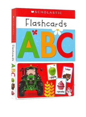英文原版 Write and Wipe Flashcards  ABC (Scholastic Early Learners) 学乐低幼启蒙早教 字母学习字卡