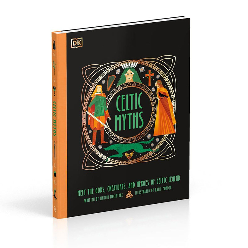预售 DK 凯尔特神话 英文原版 Celtic Myths 神话历史插图故事书 精装全彩插画 大开本珍藏版 儿童英语课外阅读