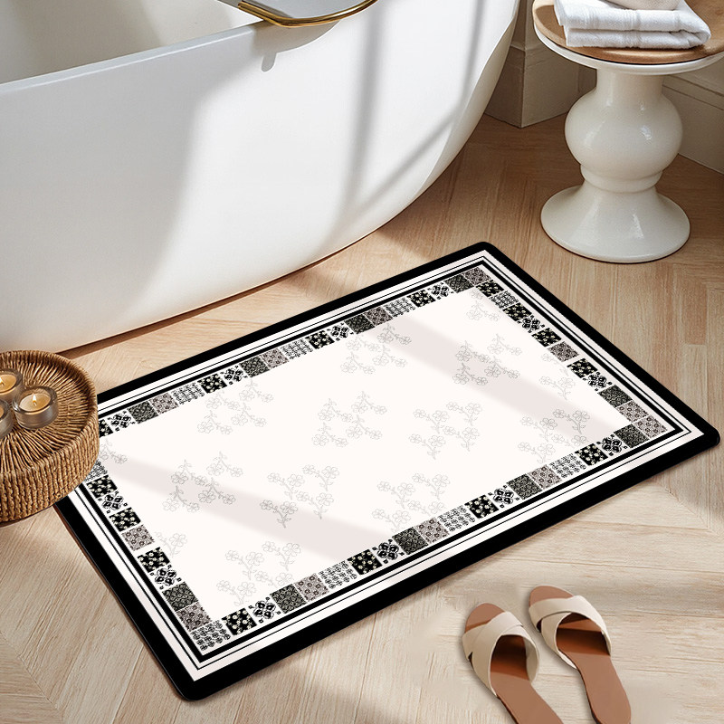 浴室地垫卫生间门口专用硅藻泥吸水垫厕所家用防滑防摔脚垫洗澡