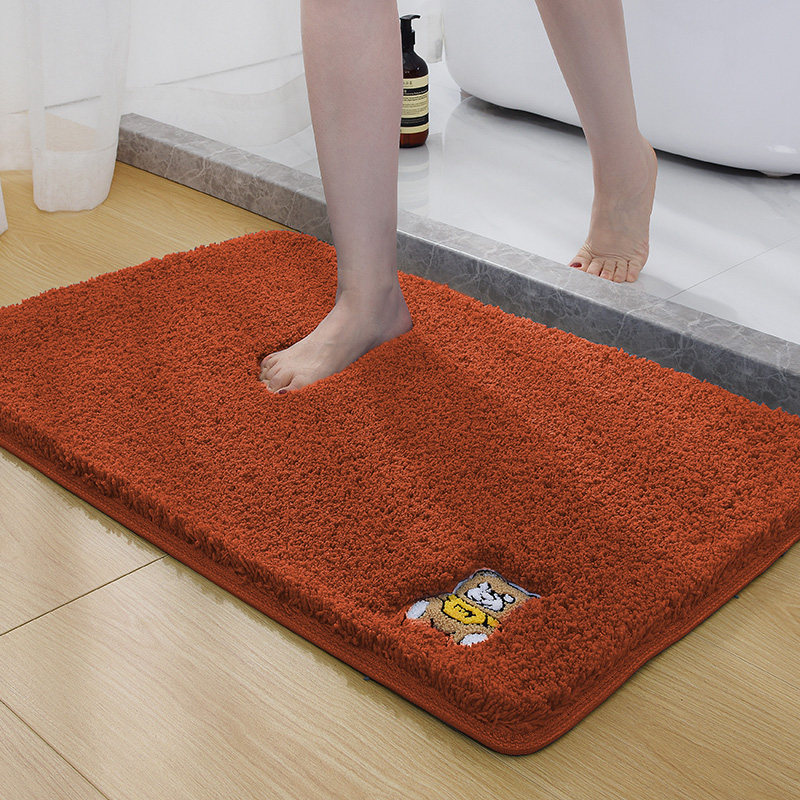 简约浴室吸水速干防滑保暖脚垫子