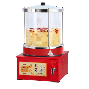 商用热饮机玻璃炖锅冰糖雪梨养生壶小吊梨汤机酸梅汤煮茶器凉茶机