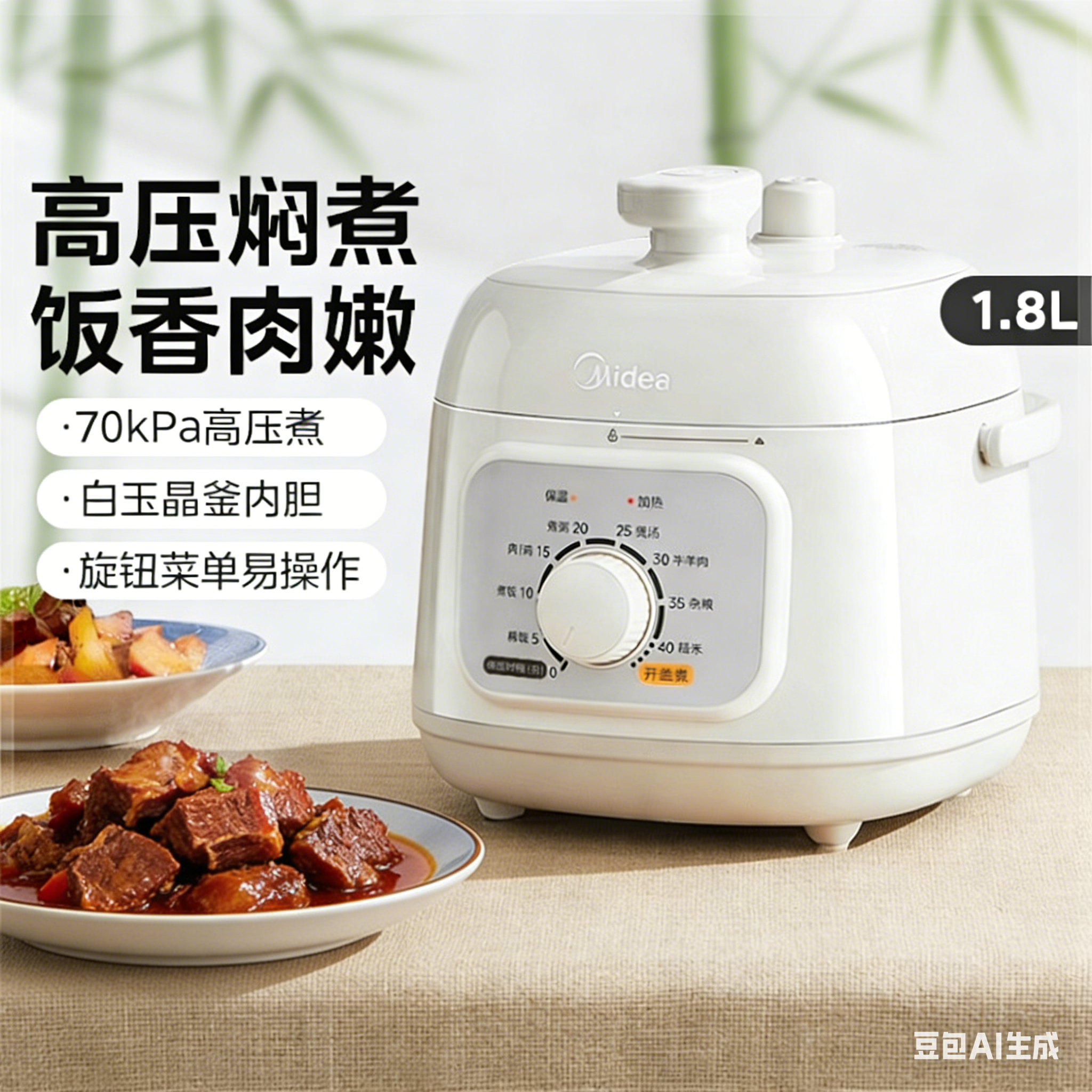 美的电压力锅家用小型迷你多功能煲汤1-3人智能预约电高压锅饭煲,厨房电器,电压力锅,淘宝优惠券,粉丝福利购,淘宝优惠卷