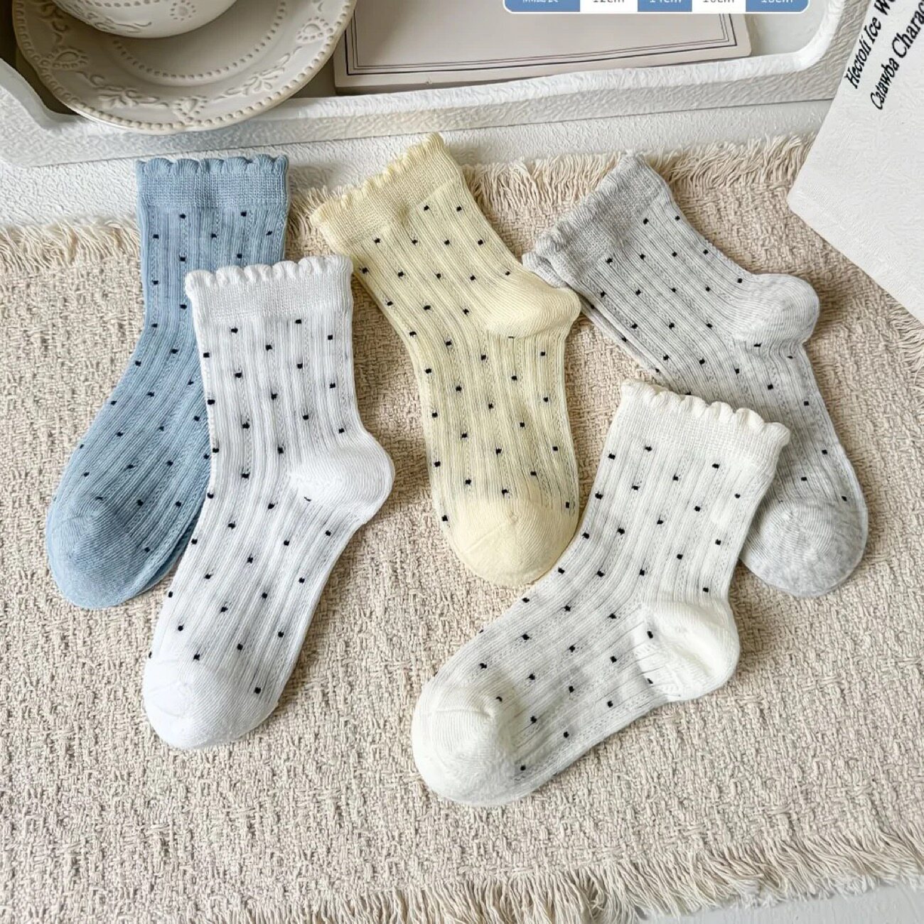 春夏网眼儿童袜子女童中筒袜子宝宝袜子薄款小女孩袜子公主袜子