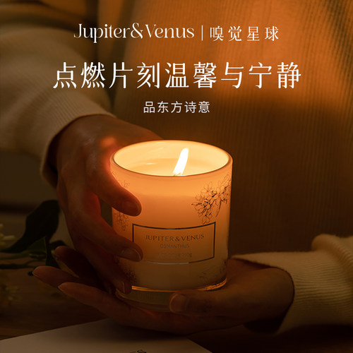 香中藏诗大豆蜡无烟香薰蜡烛200g