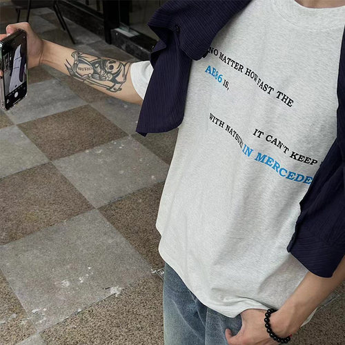 【3108】ZOZOFOREST “AE86”标语SLOGAN索罗那凉感标语宽松短袖T
