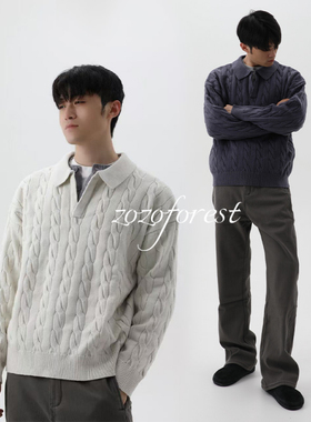 ZOZOFOREST【3272】“海鸥领绵羊毛”老钱新贵假两件针织毛衣