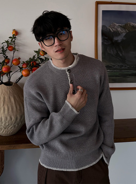 ZOZOFOREST【3276】“手工编织明线”老钱新贵优雅针织羊毛毛衣