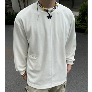 双层领口坎线立体剪裁宽松长袖 23AW 卫衣 FOREST ZOZO