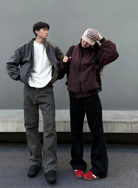 【3156】“撞色双面穿”MA1摇粒绒防风户外飞行员夹克外套