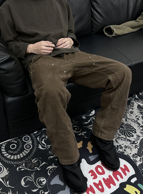 ZOZO FOREST 22FW B01版型美式水洗做旧工艺纯棉重工VIBE工装裤