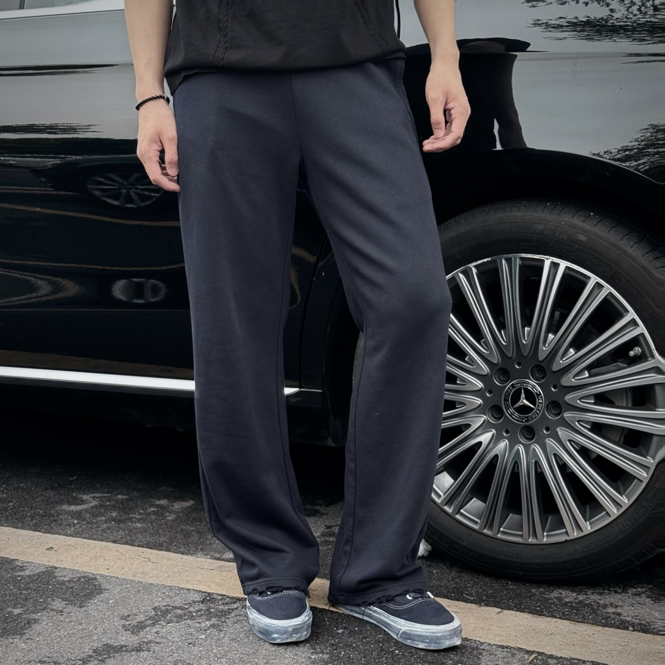 ZOZOFOREST【3214】“破洞水洗”美式cleanfit基础百搭糜烂卫裤,男装,休闲裤,淘宝优惠券,粉丝福利购,淘宝优惠卷