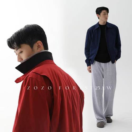 ZOZO FOREST【3255】“RL定染撞色领“复古老钱底特律哈灵顿夹克