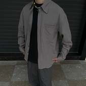 外套 春夏衬衫 3105 ZOZOFOREST肌理感冰皮褶皱纹理防晒轻薄长袖