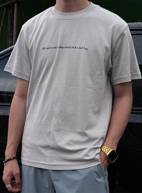 ZOZOFOREST【3237】“Slogan标语系列”夏季轻薄凉感莱赛尔短袖