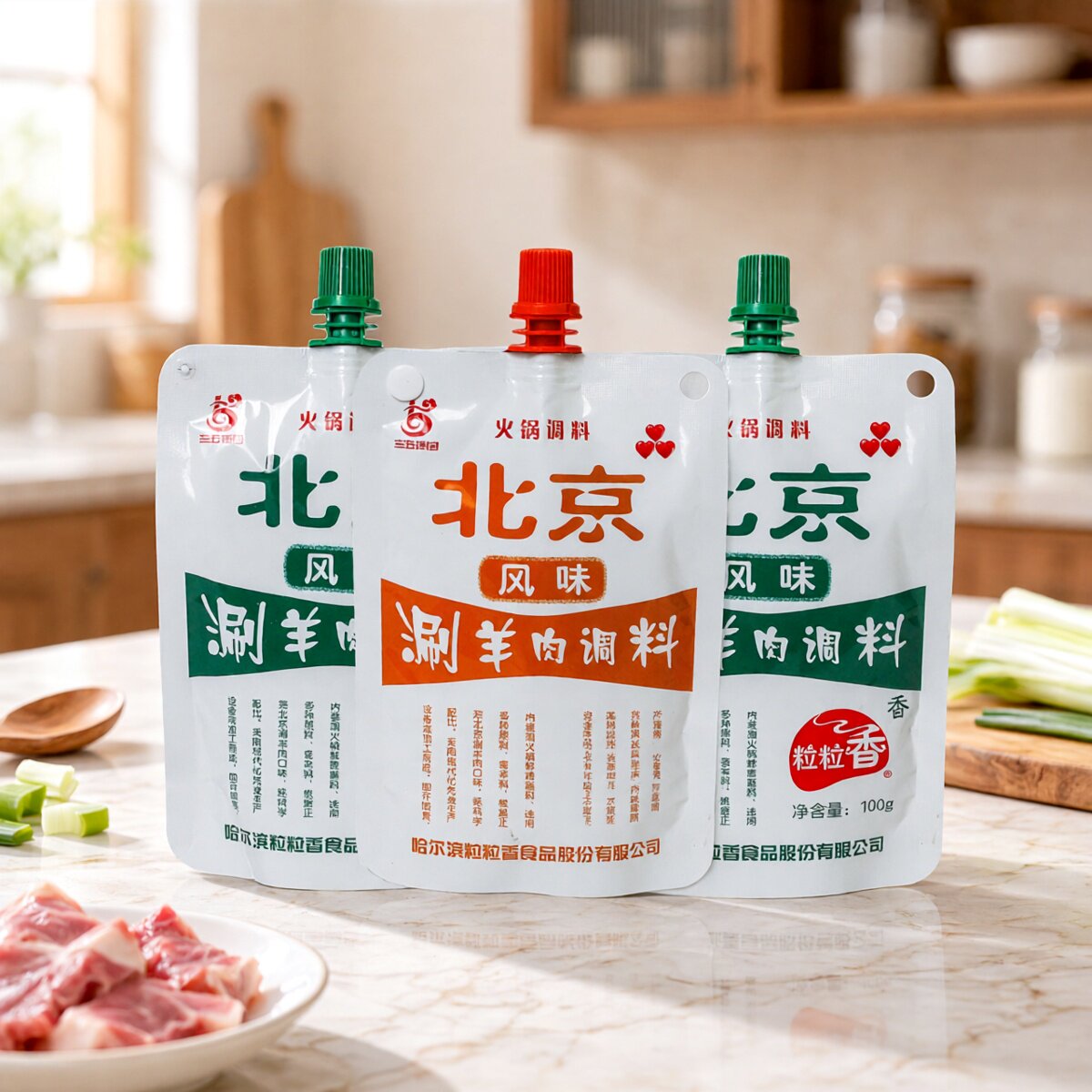 老北京风味三五火锅蘸料粒粒香100g北京涮羊肉调料东北涮羊肉料包