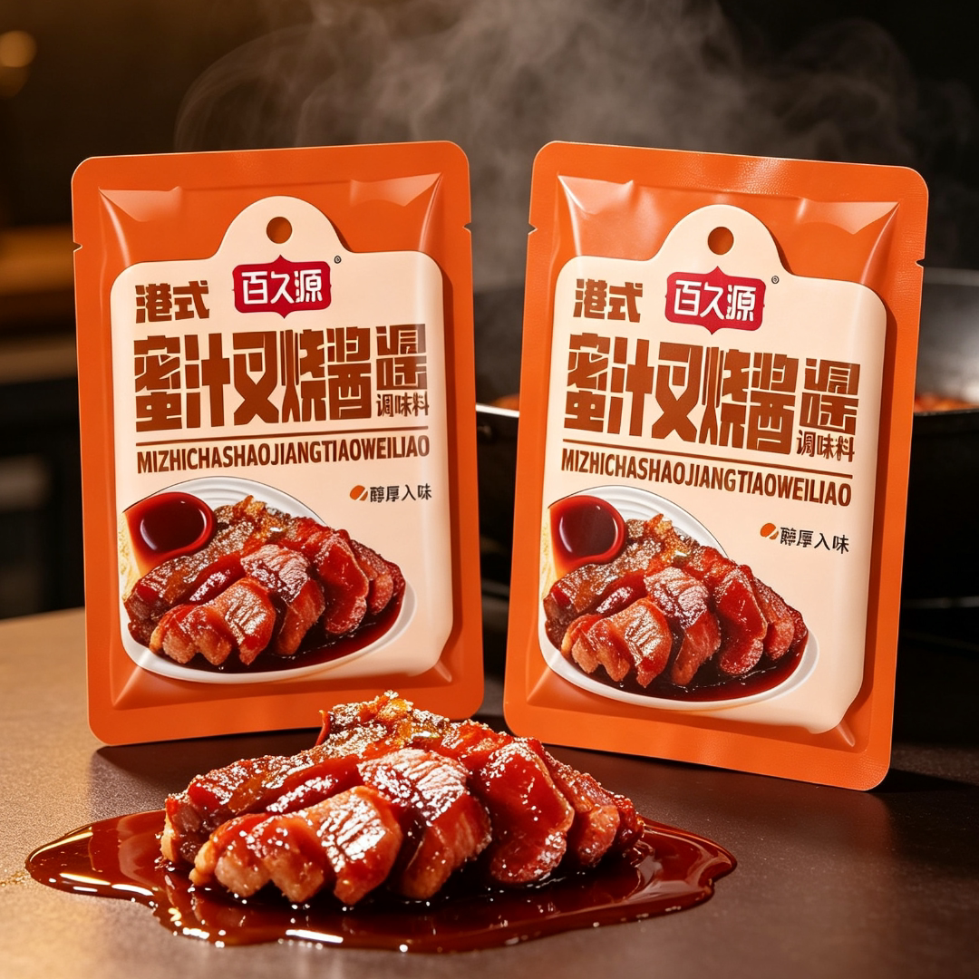 10袋正品蜜汁叉烧酱广式风味家用烧烤腌制焖煮蘸食50g1袋调味酱料