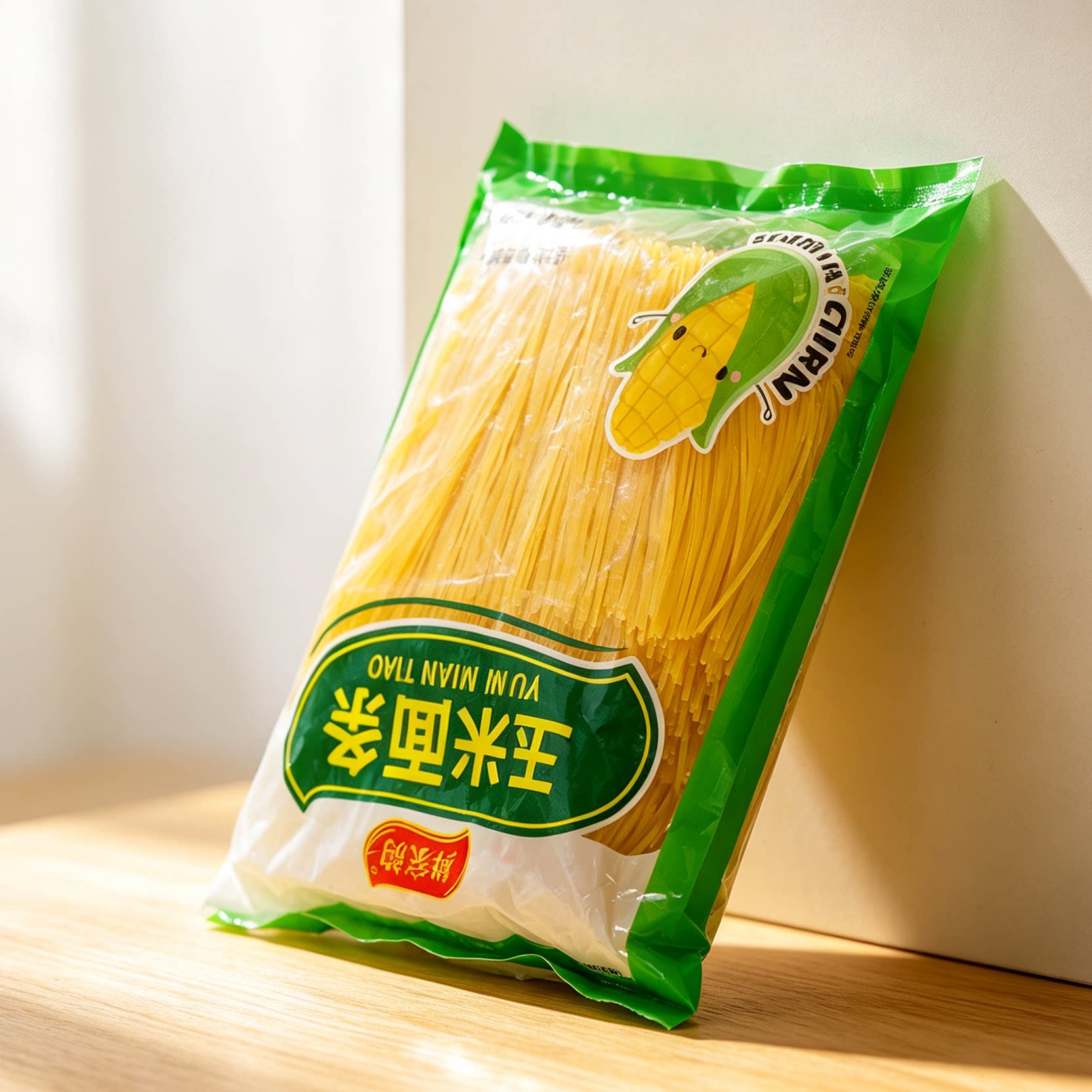 鲜玉米面条5斤装正宗东北碴条挂面粗粮细作速食叉插条面纯黄面条