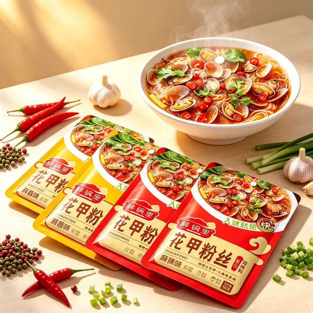 蒜蓉花甲粉丝调料麻辣家用