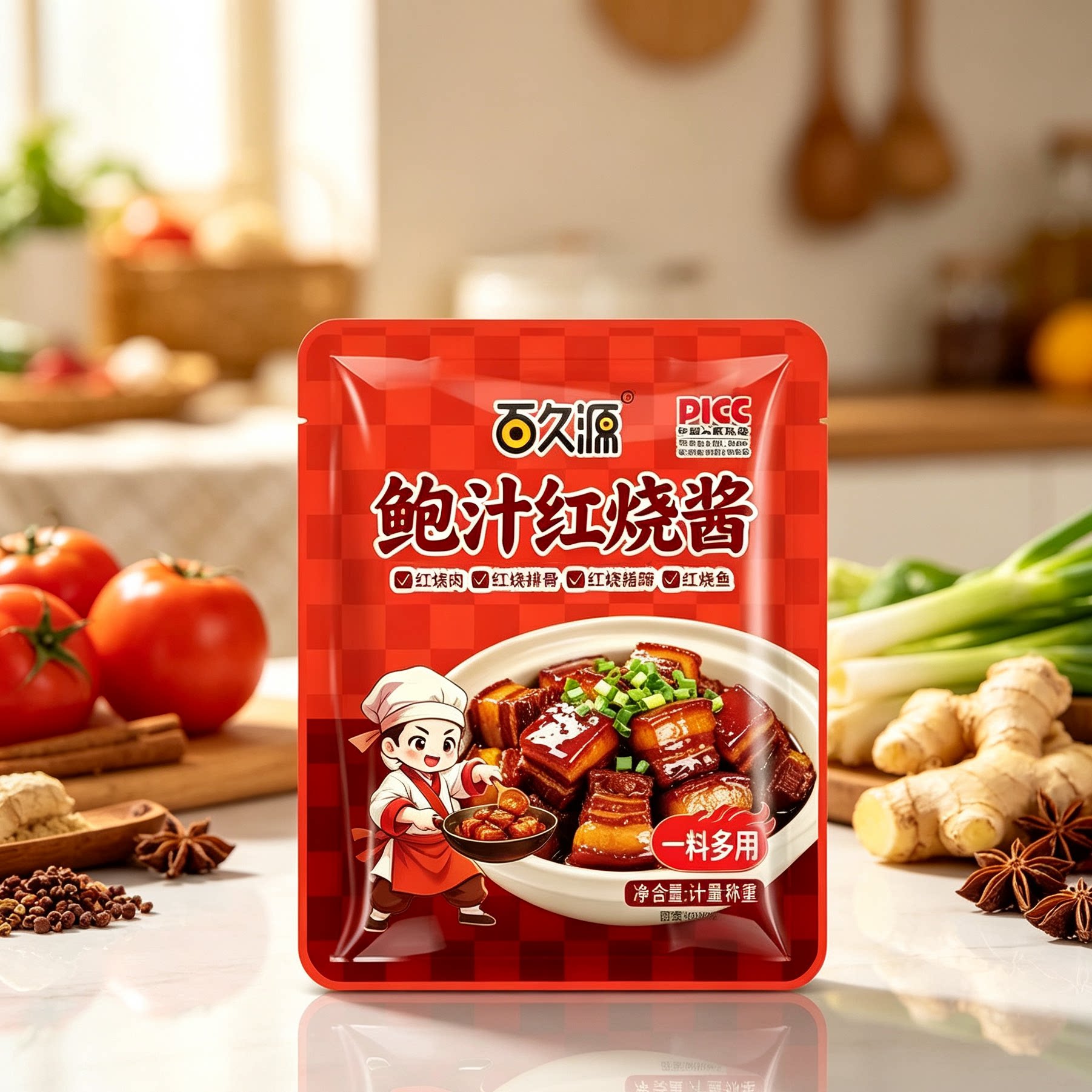 新鲍汁红烧酱汁家用秘制红烧肉调料红烧排骨红烧猪蹄用50g红烧汁
