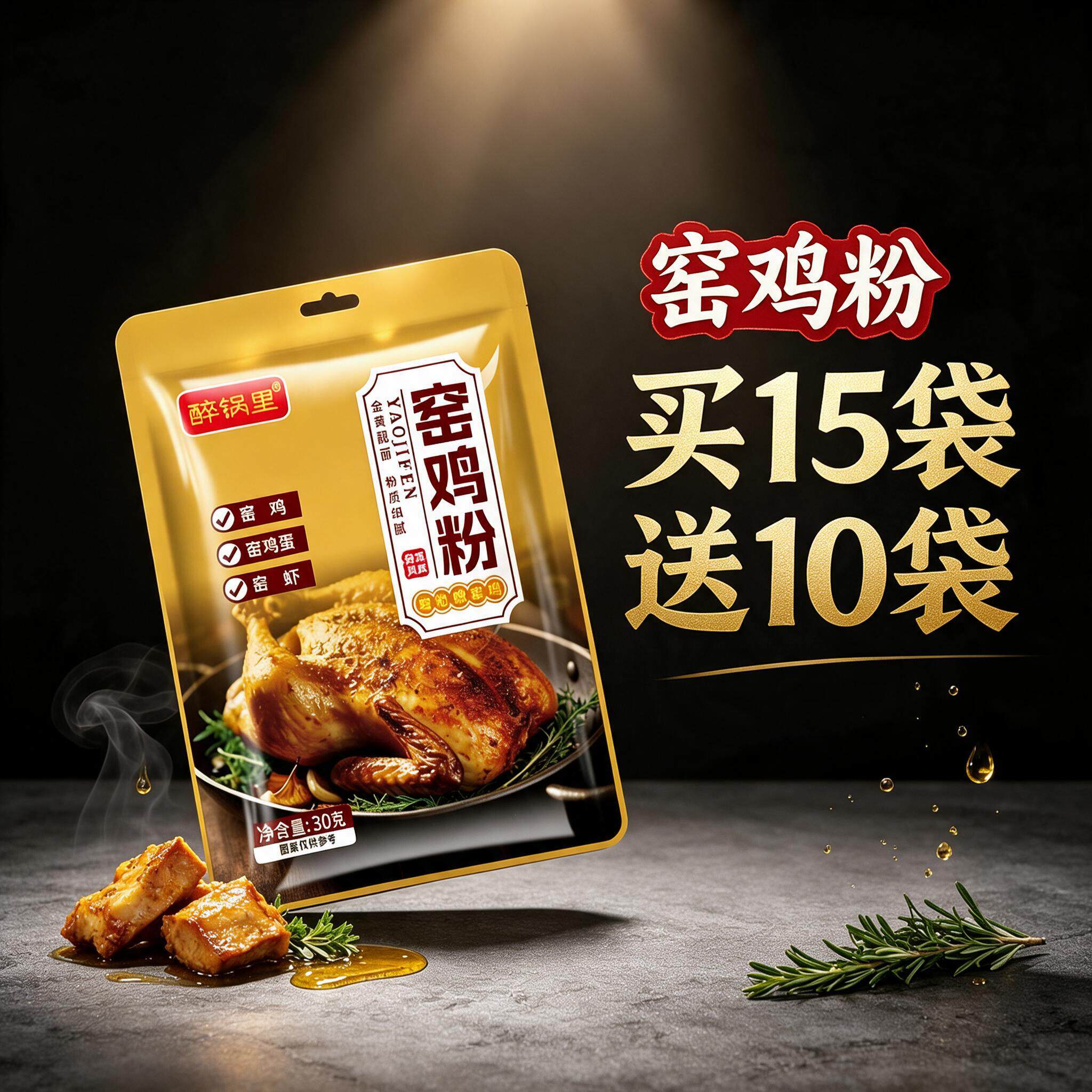 窑鸡粉广东姜烤鸡专用正宗