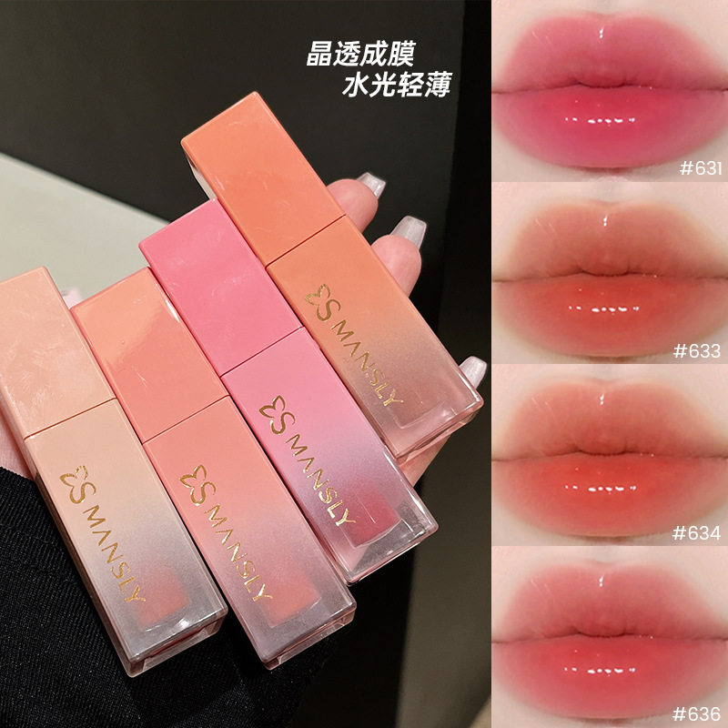 曼诗丽水光镜面唇釉水润显色显白不易掉色唇彩唇蜜学生女平价彩妆