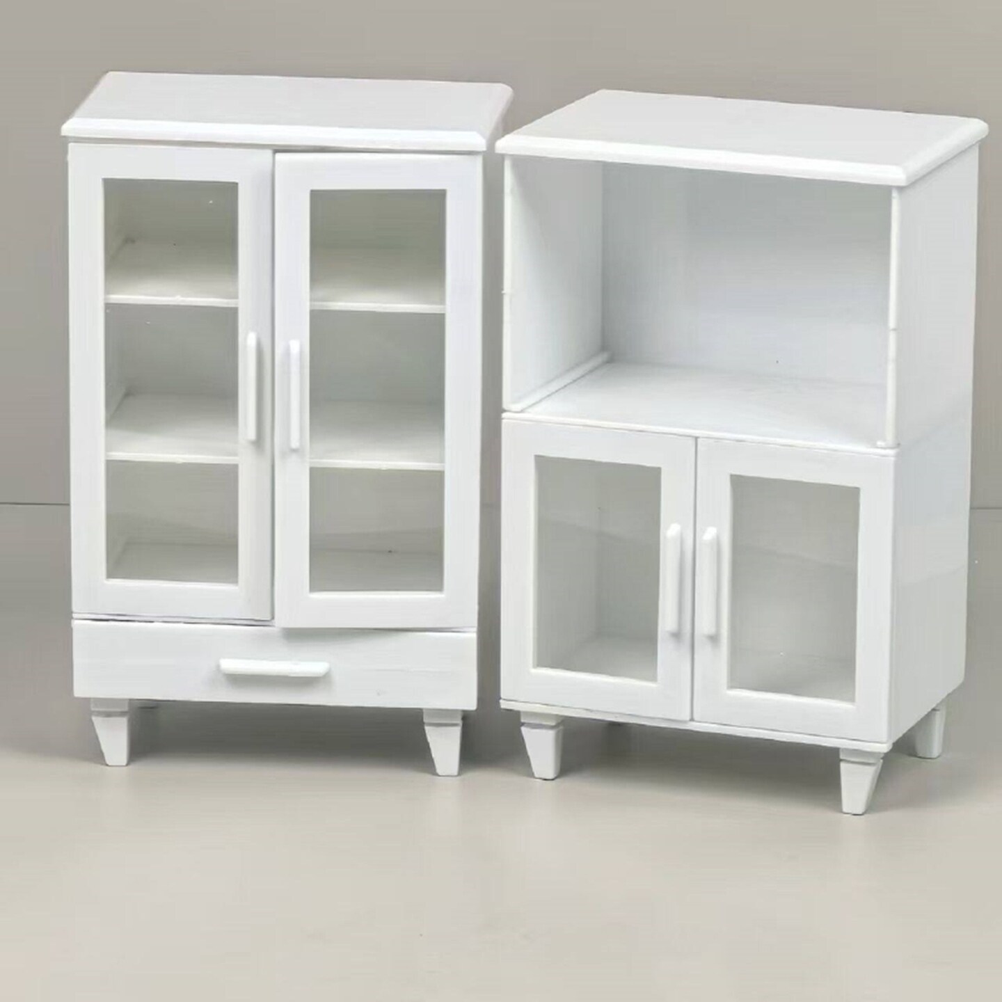 迷你小收纳盒迷你娃屋装饰橱柜家具模型过家家玩具微缩食玩整理盒
