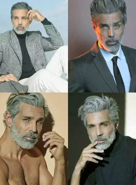 假胡子仿真假胡须男士胡子道具灰色苍白色奶奶灰络腮胡长款胡子帖