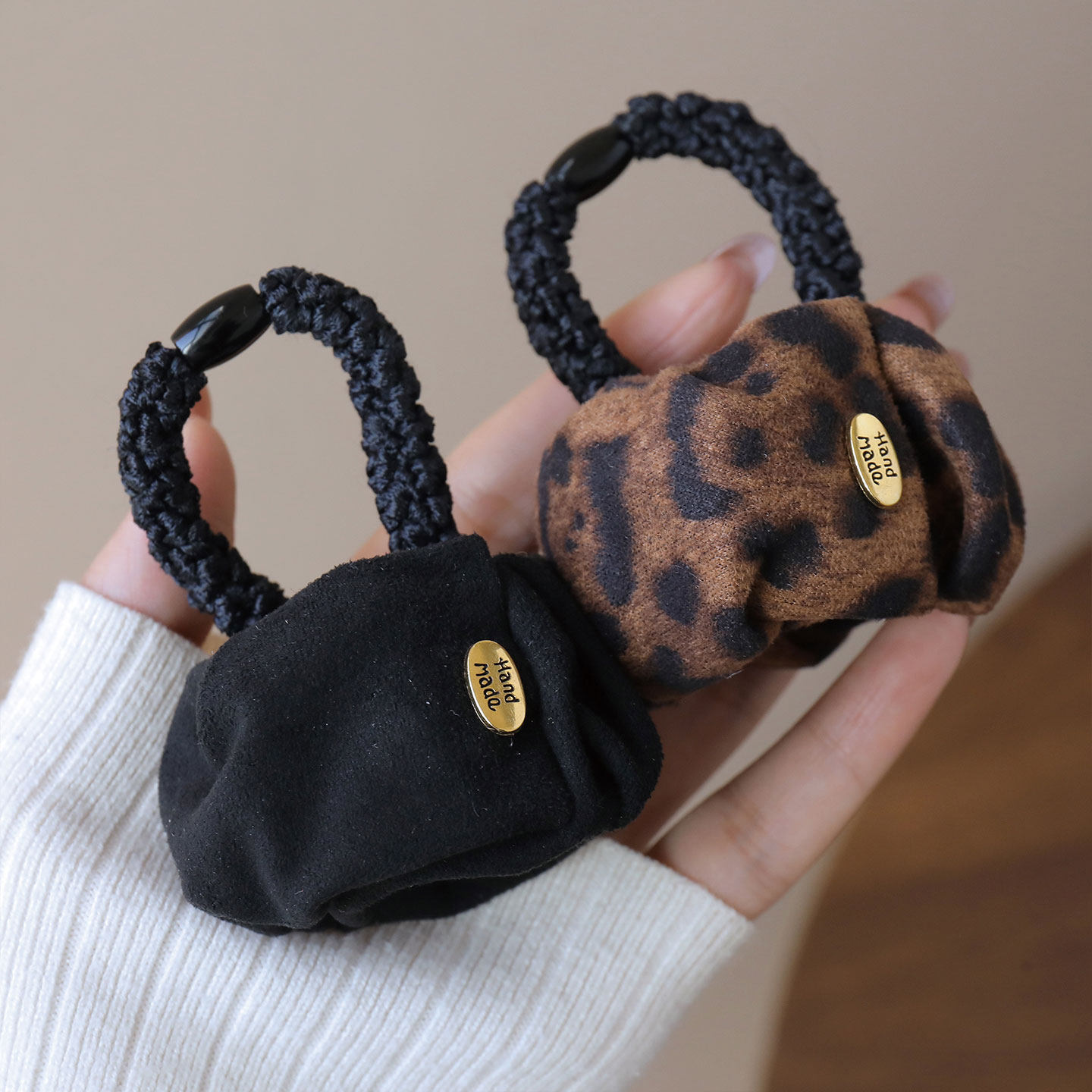 精致小众丝绒啪啪圈扎高马尾头绳