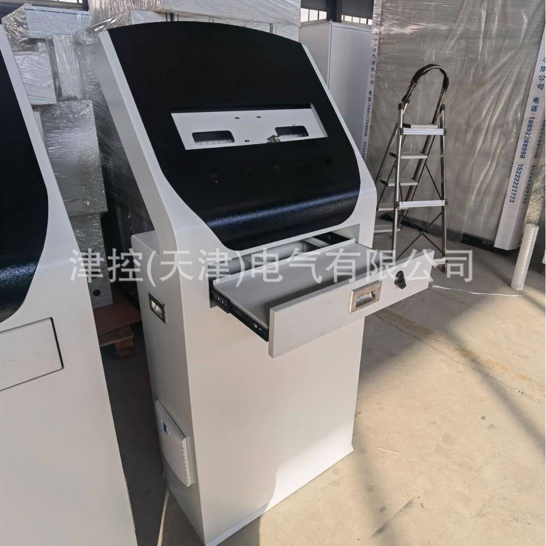立式键盘抽屉触摸屏一体机自助查询机触控终端车间操作台取号机