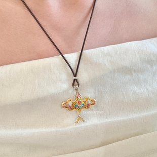 Yangui燕归「雁归巢」国风新中式足银999燕子锁骨链百搭小众项链