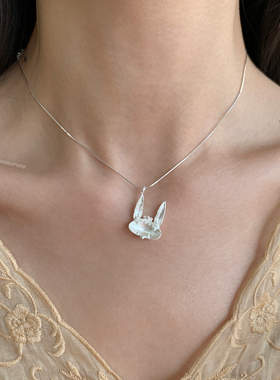 燕归瓦猫国风纯银百搭小众项链女