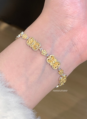 燕归迷梦香国风足银999.9手链女