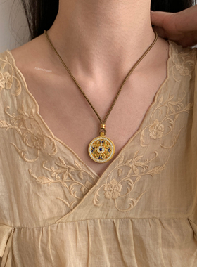 燕归岚寻盘国风新中式足银项链女