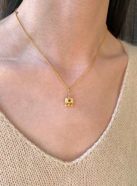 燕归青洲国风纯银百搭轻奢项链女