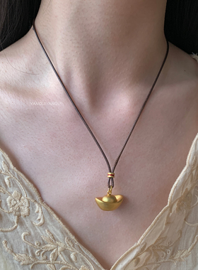 燕归财进宝国风足银轻奢百搭项链