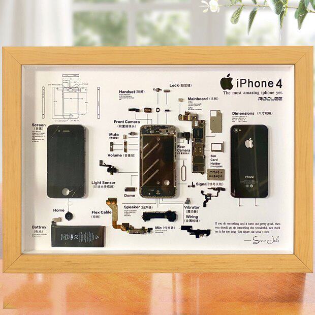 手机拆解相框拆机装裱画框立体中空框v架标本零件模型收藏展示好