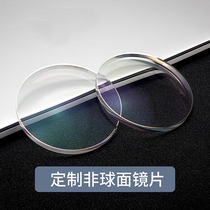 定制成品光学镜片有度数近视眼镜防蓝光变色超薄非球面树脂镜片
