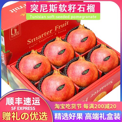 突尼斯软籽石榴大果会理石榴